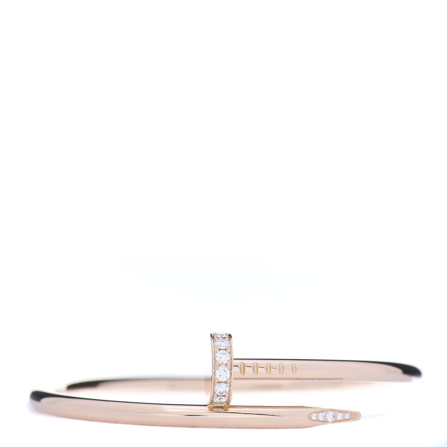 18K Pink Gold Diamond Juste Un Clou Bracelet 16