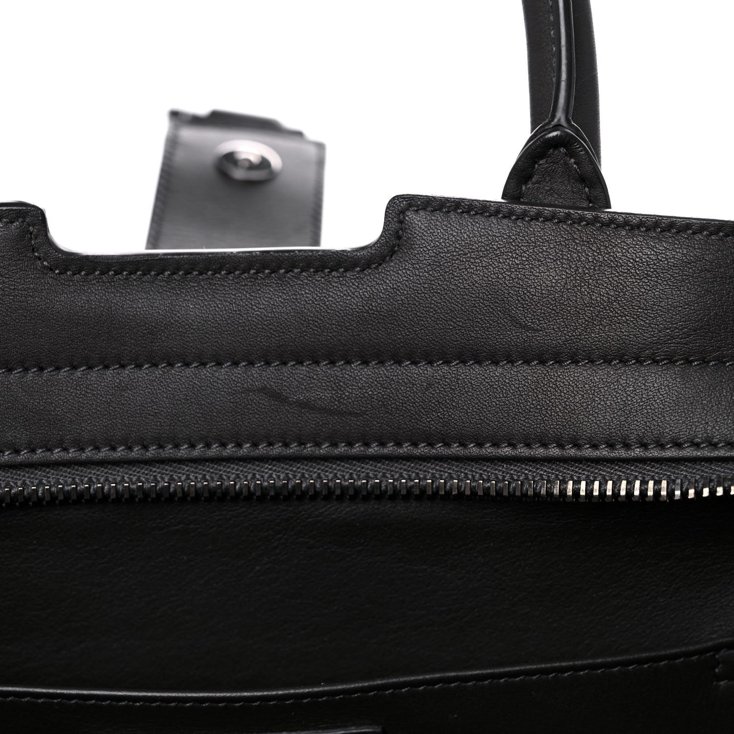 Saint Laurent Calfskin Crocodile Embossed Small Monogram Downtown Cabas Earth 12 of 20