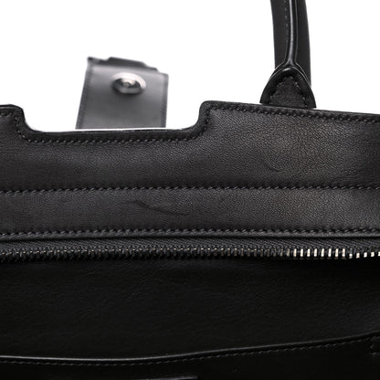 Saint Laurent Calfskin Crocodile Embossed Small Monogram Downtown Cabas Earth 12 of 20