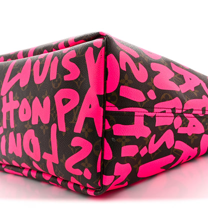 Louis Vuitton Monogram Graffiti Neverfull GM Fuchsia 9 of 13
