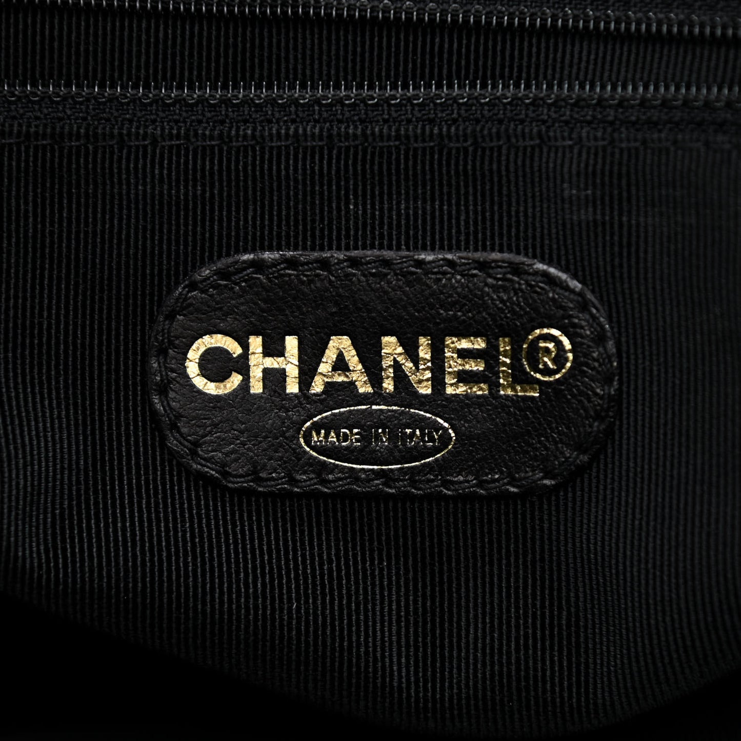 Patent Quilted Shoulder Bag Black
