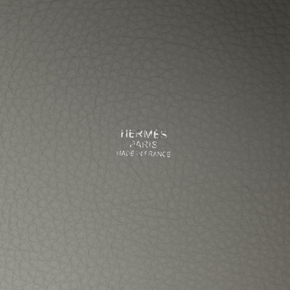Hermes Taurillon Clemence Picotin Lock 22 MM Gris Perle 6 of 12