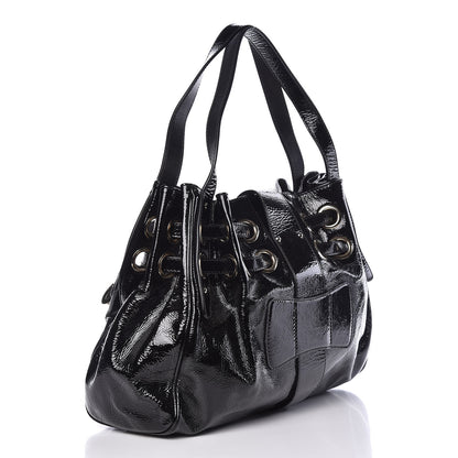Jimmy Choo Crushed Patent Ramona Black 3 of 9