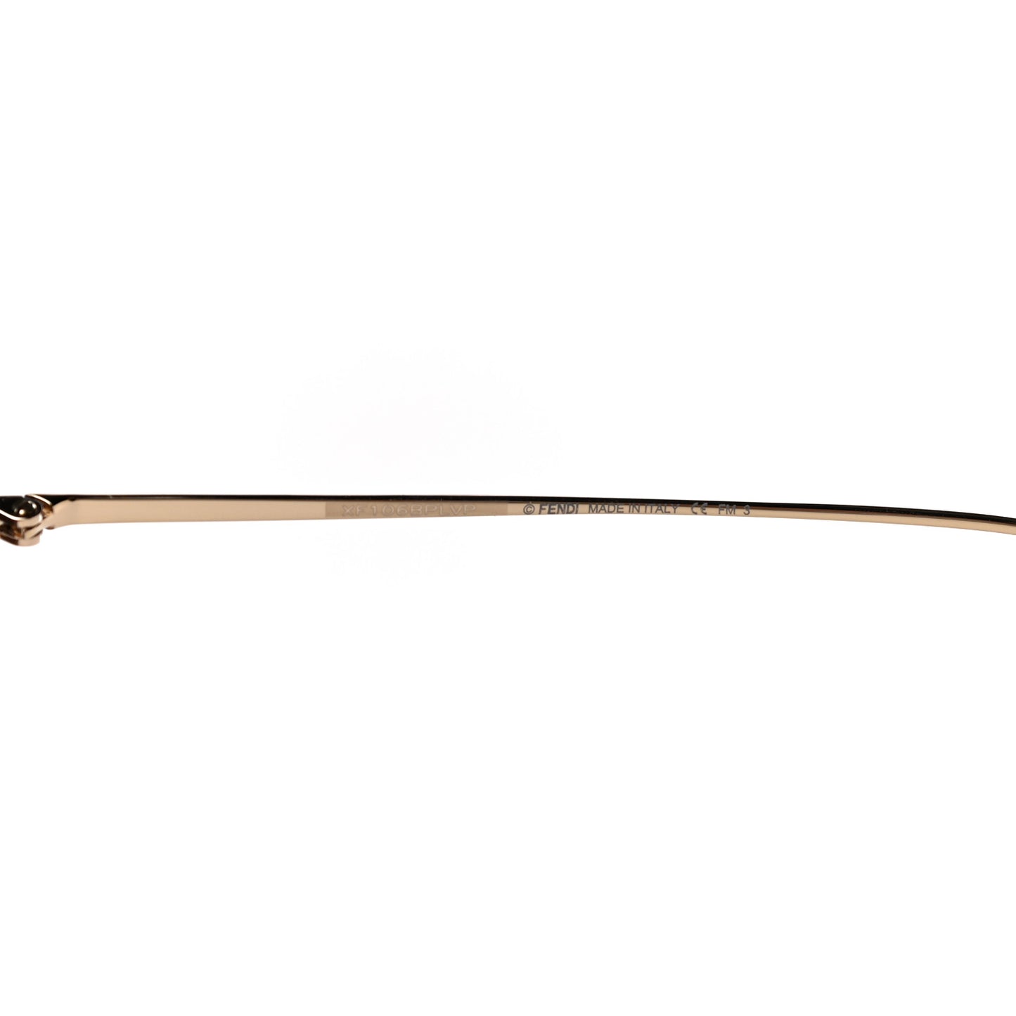 Metal FF Family Aviator Sunglasses FF0407/G/S Gold Brown