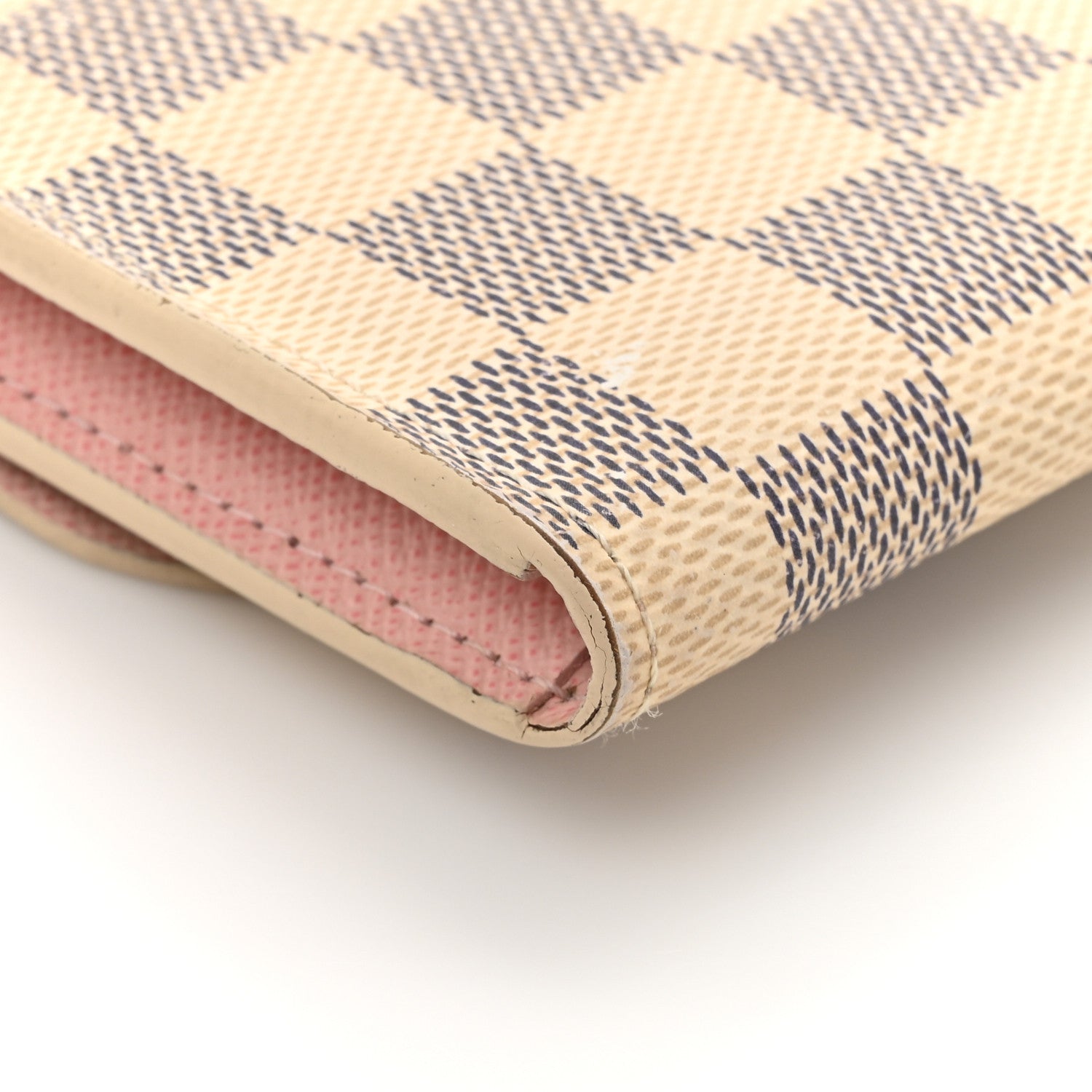 Louis Vuitton Damier Azur Rosalie Coin Purse Rose Ballerine 10 of 11