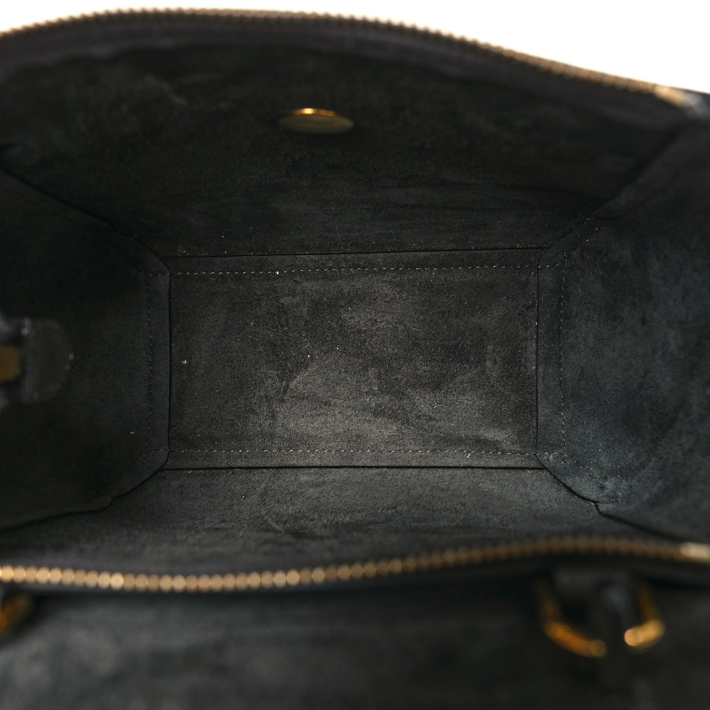 Grained Calfskin Nano Belt Bag Grey