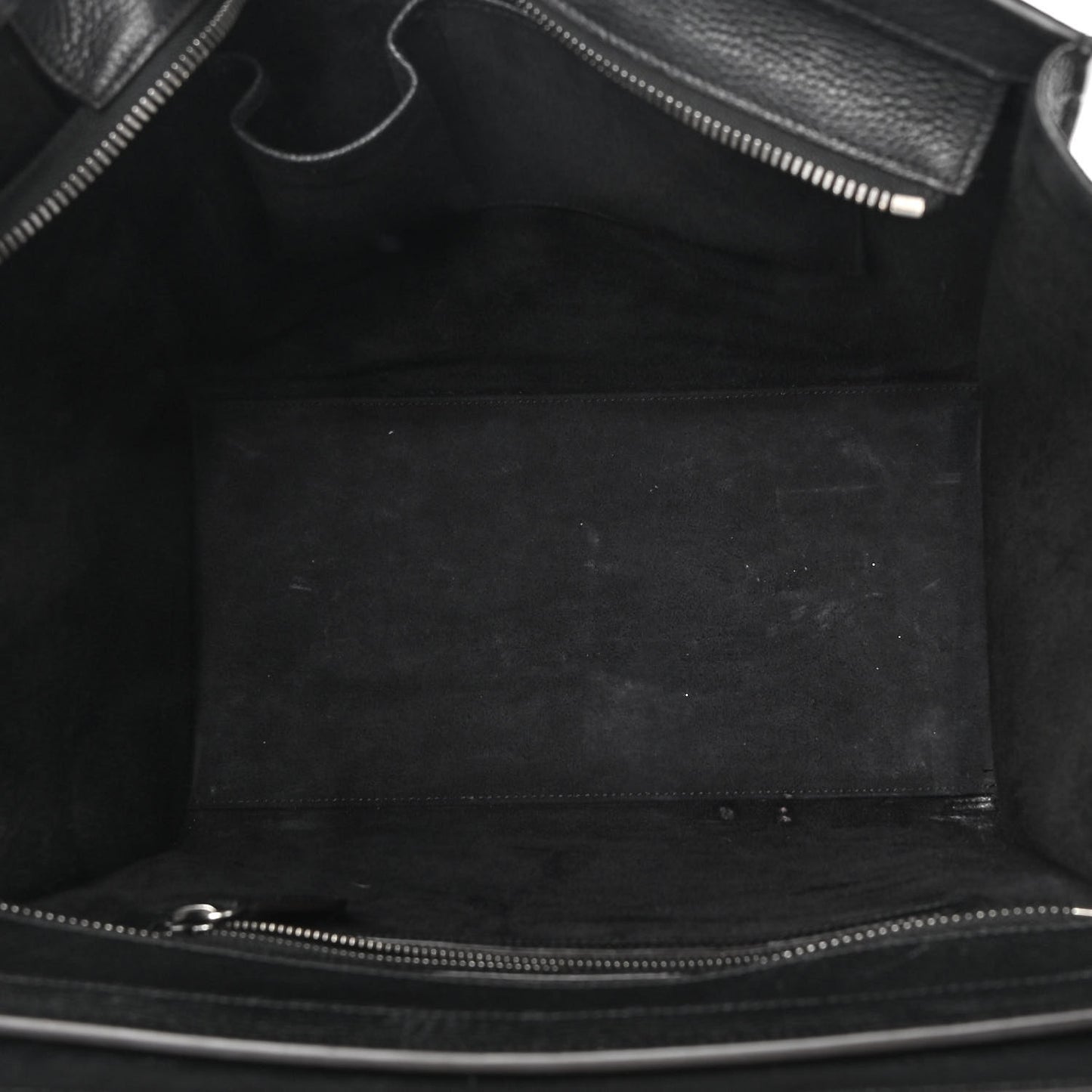 Drummed Calfskin Mini Luggage Black