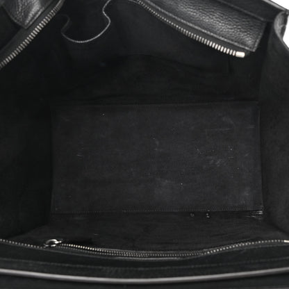 Celine Drummed Calfskin Mini Luggage Black 5 of 19
