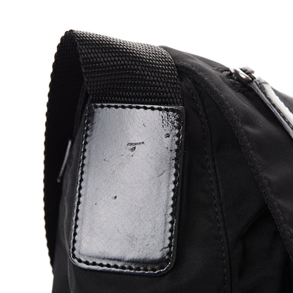 Prada Tessuto Nylon Single Buckle Messenger Bag Black 13 of 13