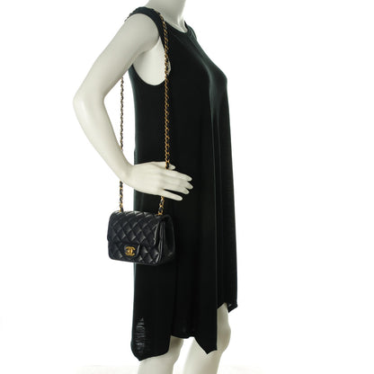 Chanel Caviar Quilted Mini Square Flap Navy 2 of 8