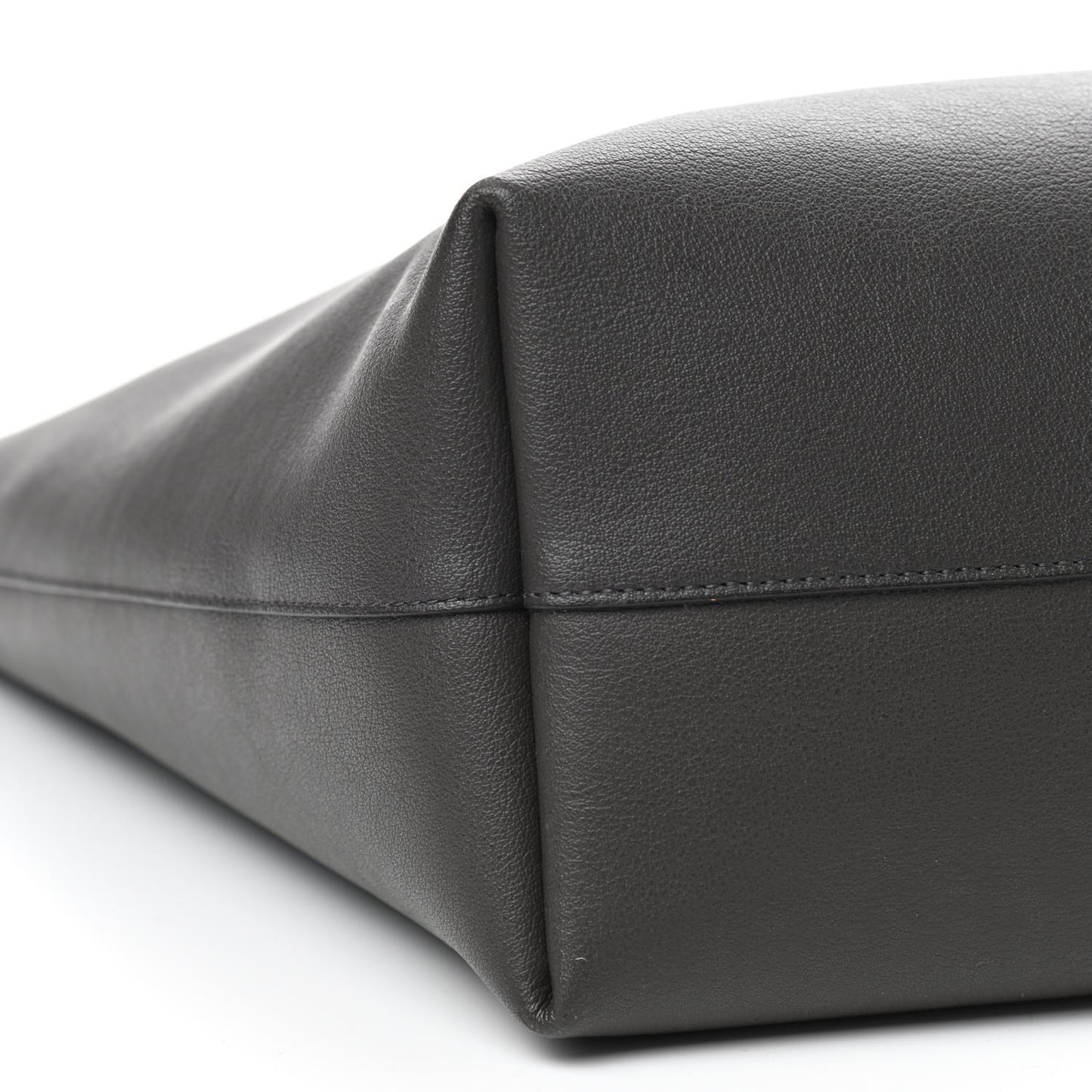 Calfskin Large Shopping Tote Dark Grey