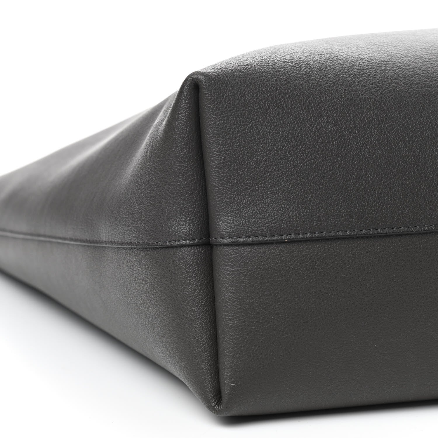 Saint Laurent Calfskin Large Shopping Tote Dark Grey 7 of 13