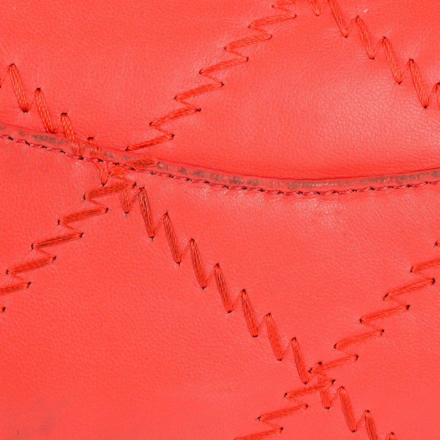 Calfskin Ultimate Stitch Flap Red