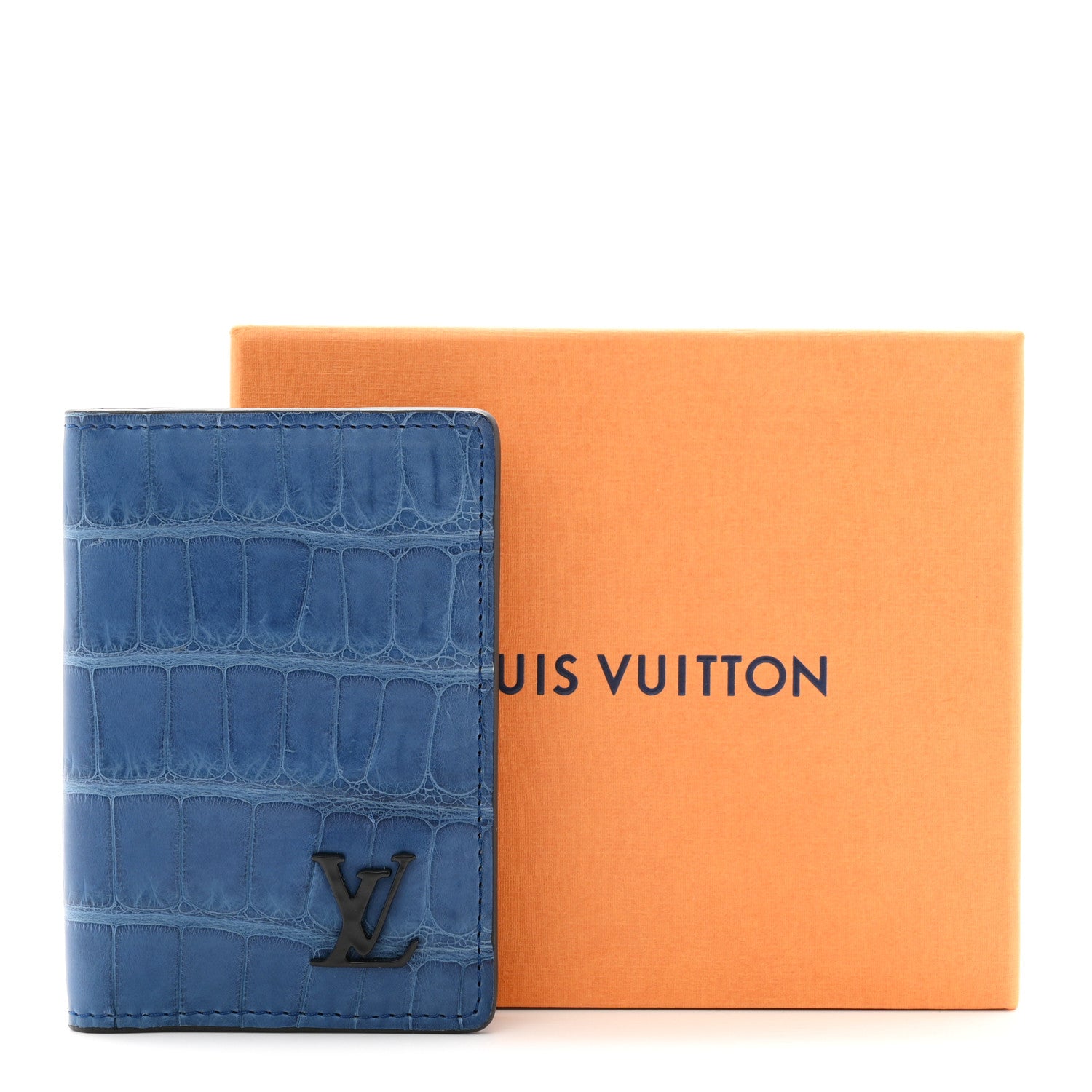 Louis Vuitton Alligator Pocket Organizer Blue 7 of 7