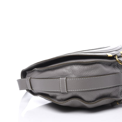 Chloe Calfskin Medium Marcie Round Crossbody Bag Cashmere Grey 5 of 9