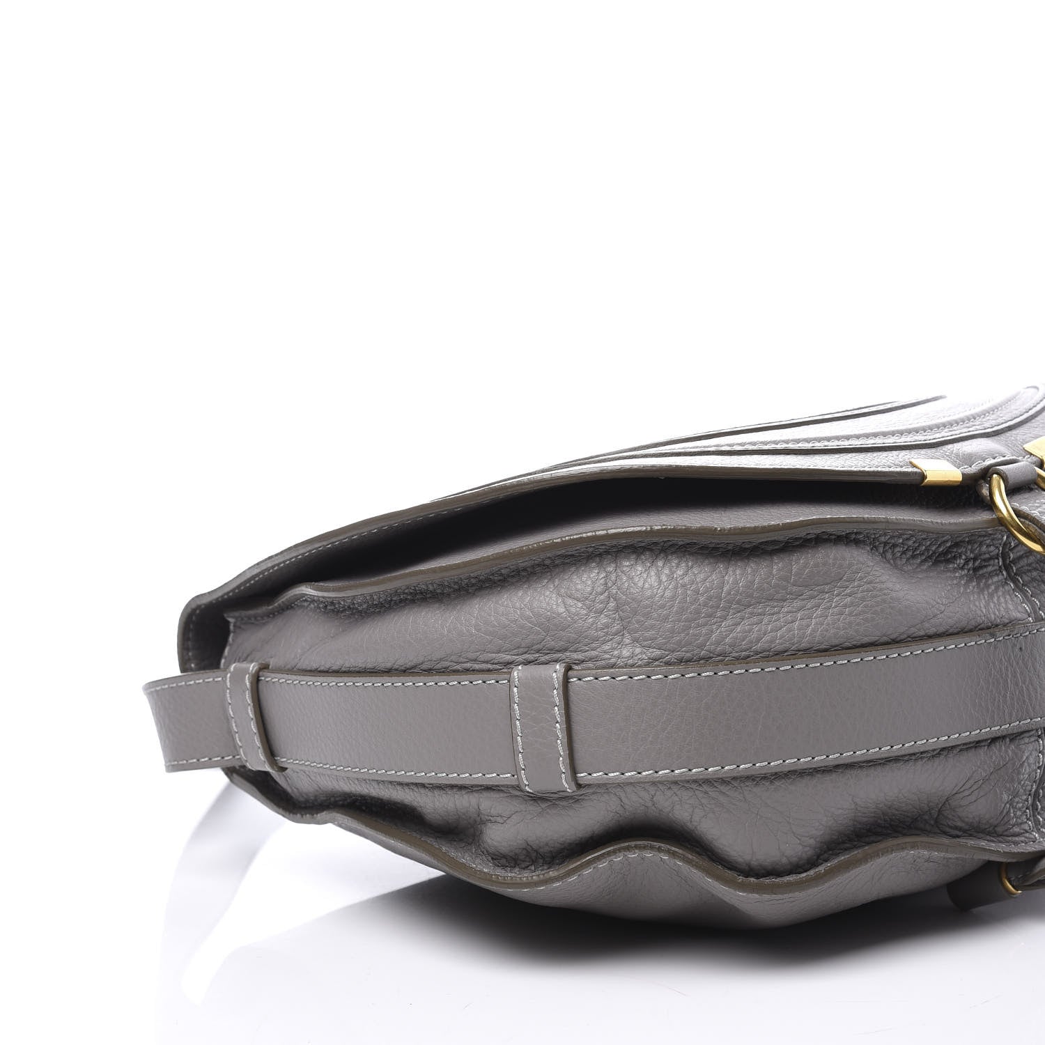 Chloe Calfskin Medium Marcie Round Crossbody Bag Cashmere Grey 5 of 9