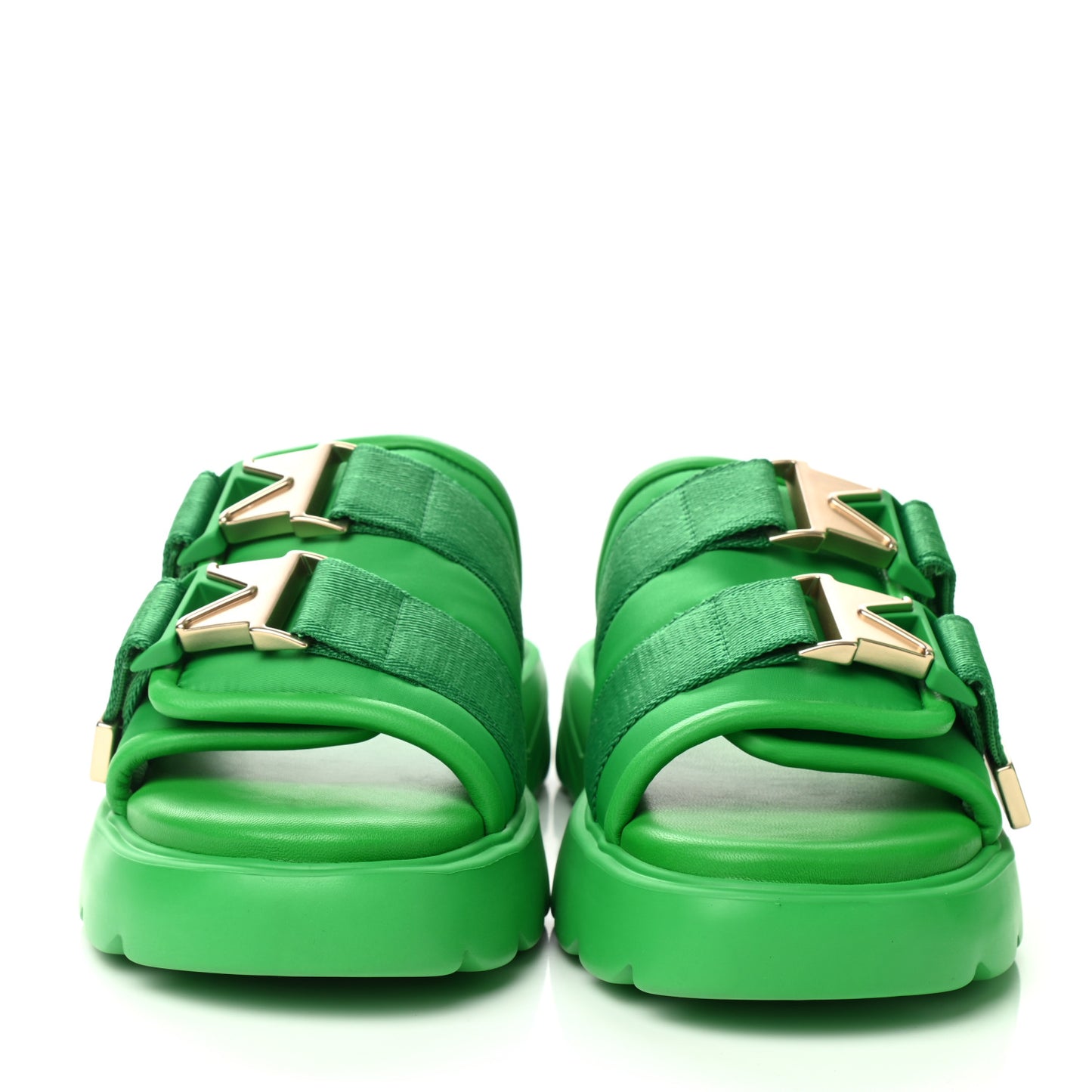 Nappa Flash 45mm Flat Sandals 39 Grass
