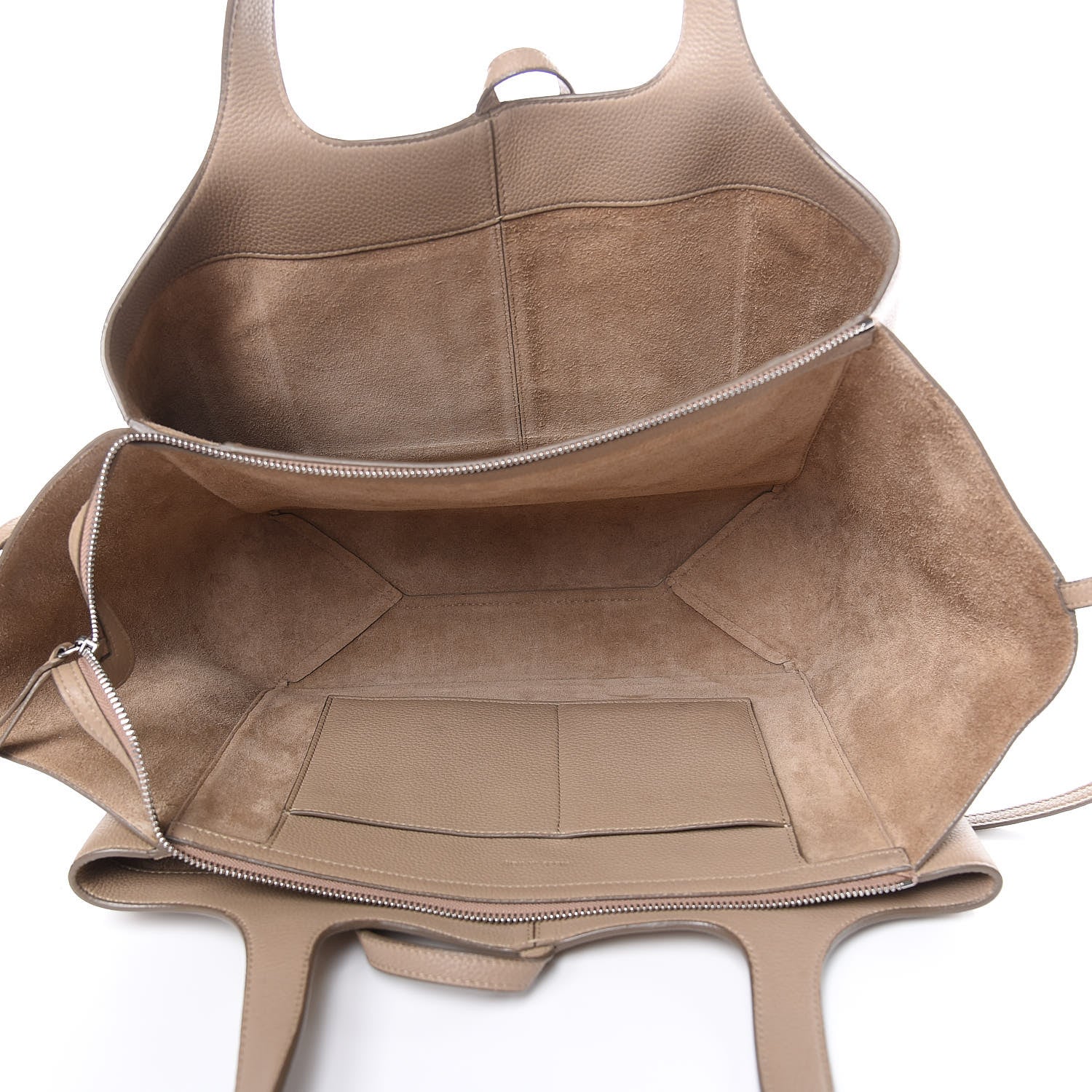 Celine Baby Grained Calfskin Medium Tri-Fold Bag Light Taupe 5 of 12