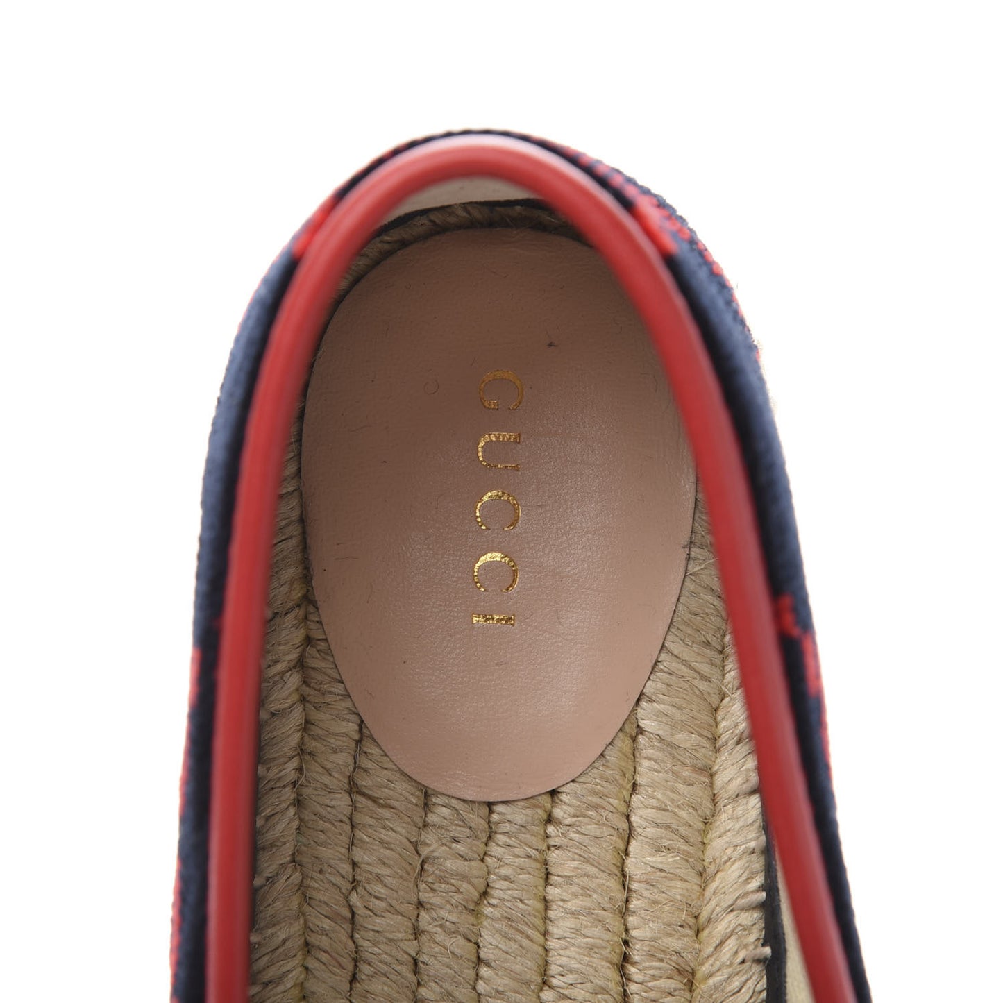 Terry Cloth GG Monogram Espadrilles 40 Blue Red
