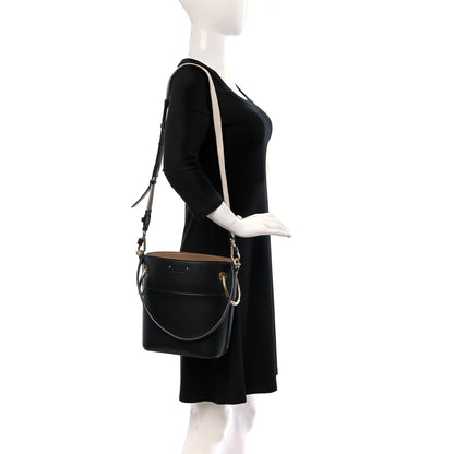 Chloe Smooth Calfskin Small Roy Bucket Bag Black 2 of 15