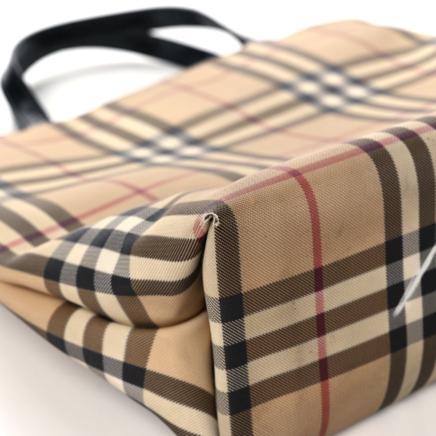 House Check Medium Tote Black