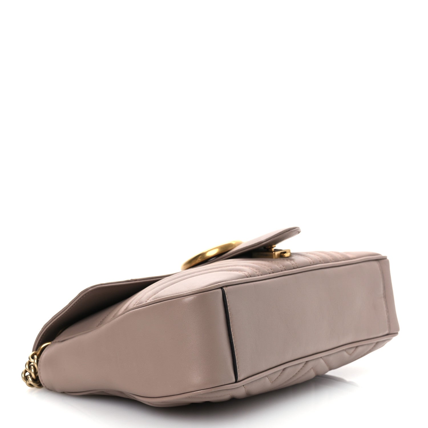 Gucci Calfskin Matelasse Medium GG Marmont Shoulder Bag Porcelain Rose 4 of 15