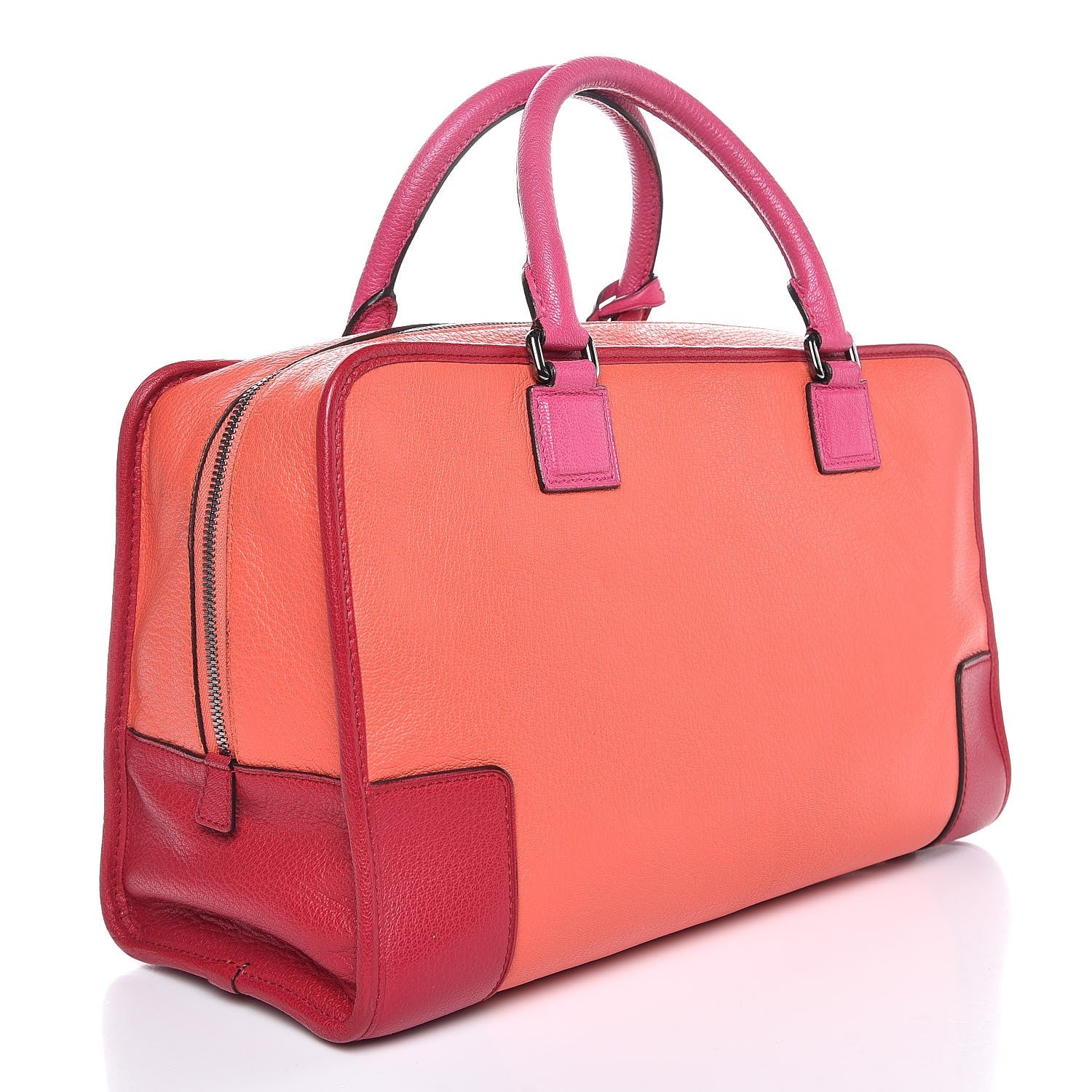 Loewe Goatskin Amazona Tote Orange 3 of 7