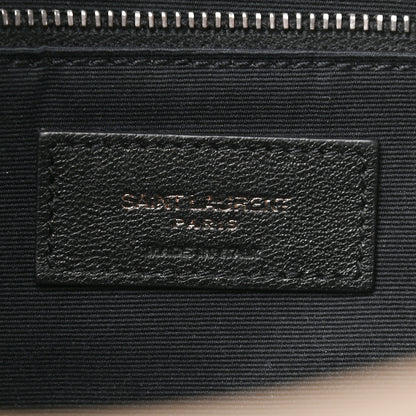 Saint Laurent Crinkled Calfskin Matelasse Monogram Medium Niki Chain Satchel Taupe 6 of 9