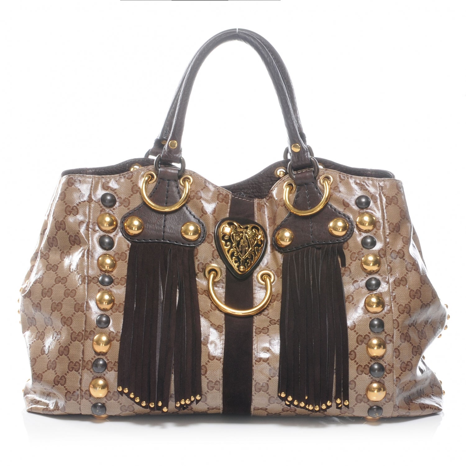 Gucci Crystal Monogram Medium Babouska 1 of 7