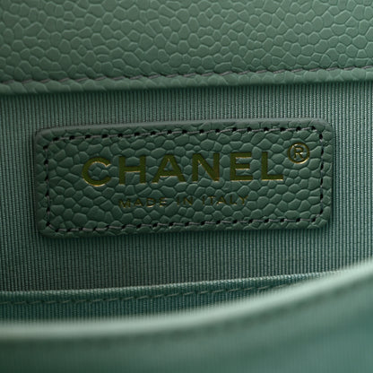 Chanel Calfskin Quilted North South Boy Flap Light Blue 7 of 13