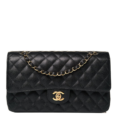 Chanel Caviar Quilted Medium Double Flap Black 1 of 9