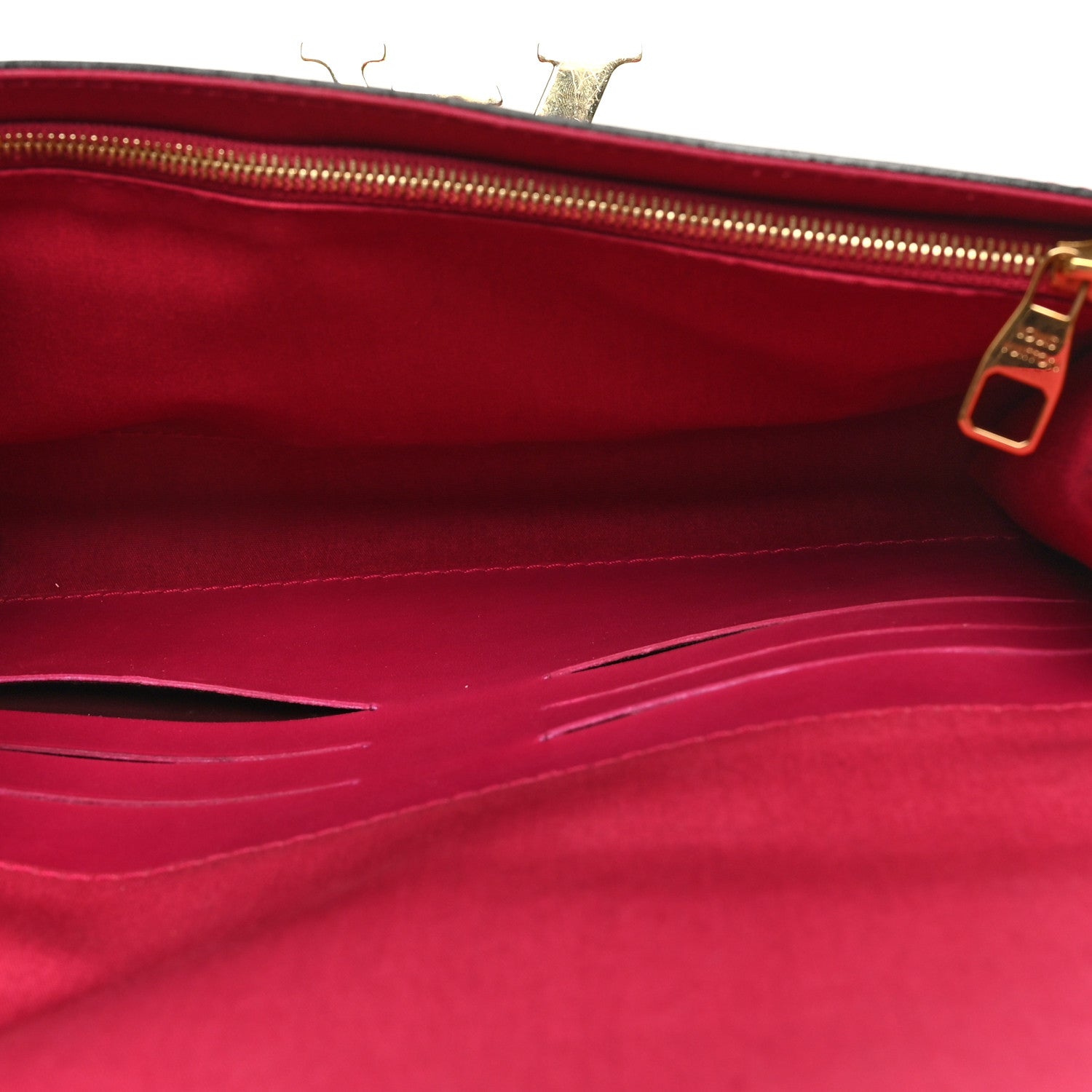 Louis Vuitton Patent Louise Clutch Rose Indien 5 of 8