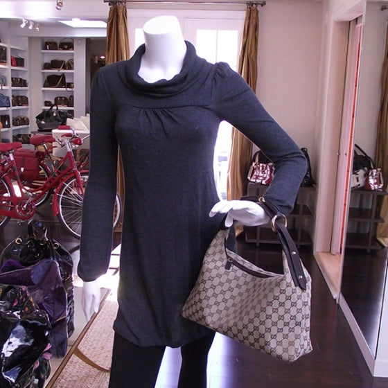 Gucci Monogram Medium Horsebit Chain Hobo 2 of 11