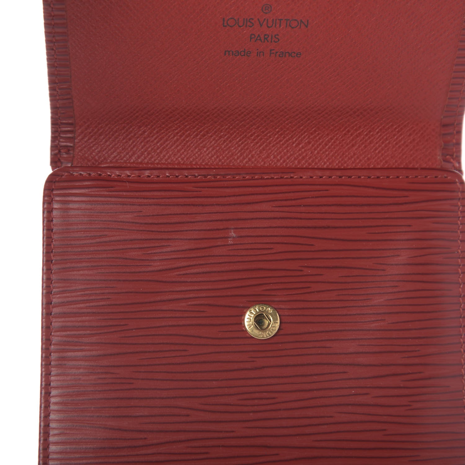 Louis Vuitton Epi Elise Wallet Castillan Red 8 of 8