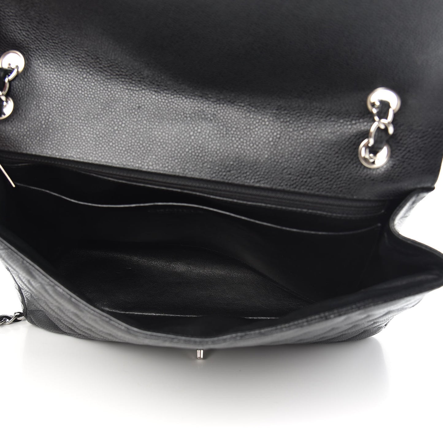Caviar Quilted Maxi Single Flap Black