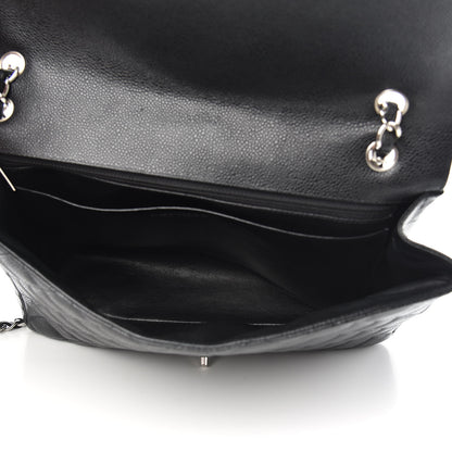 Chanel Caviar Quilted Maxi Single Flap Black 6 of 12
