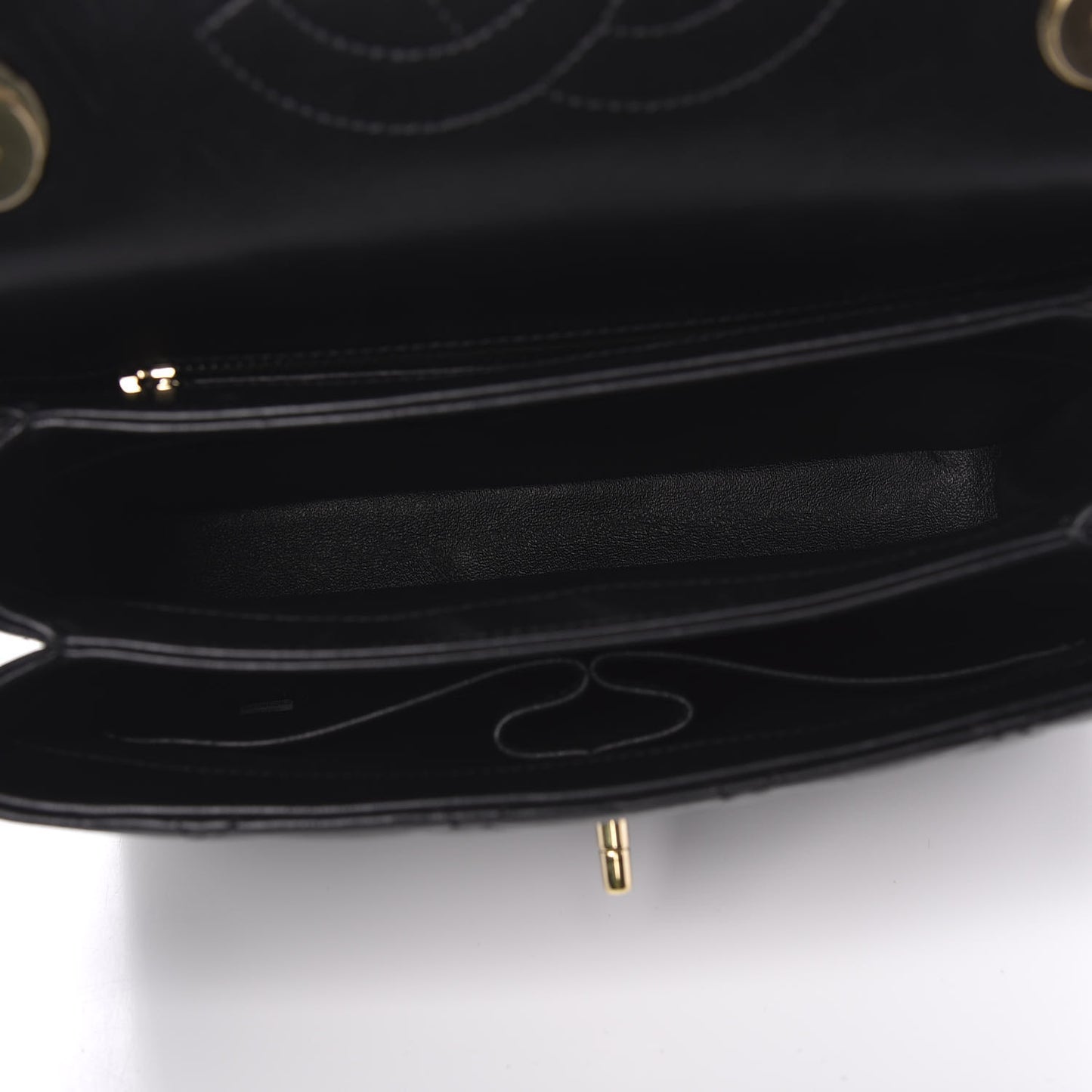 Lambskin Quilted Small Trendy CC Dual Handle Flap Bag Black