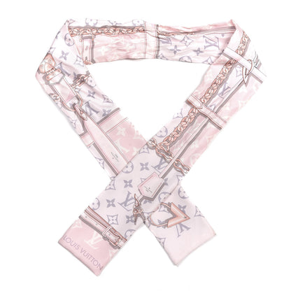 Louis Vuitton Silk Monogram Confidential Bandeau Light Pink 1 of 4