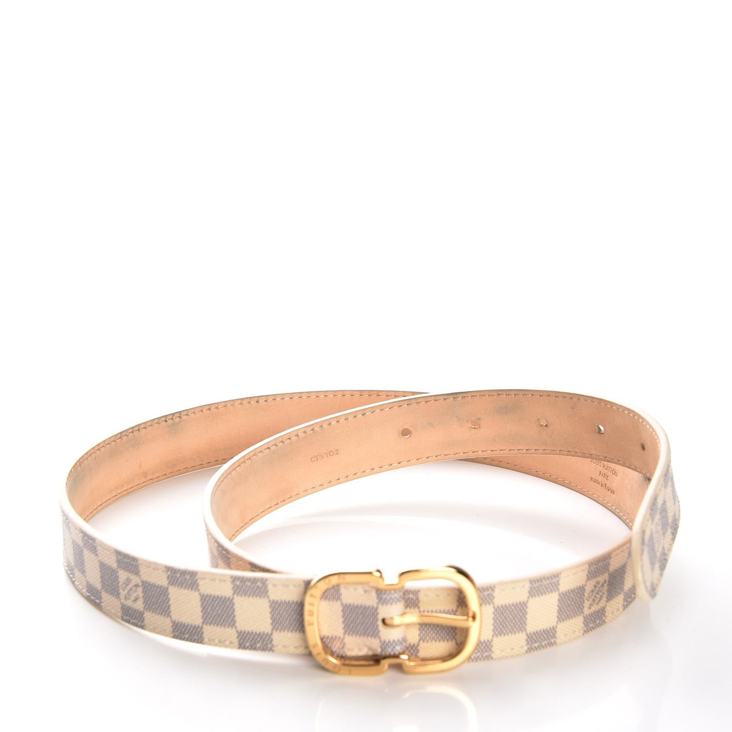 Damier Azur 25mm Mini Belt 85 34