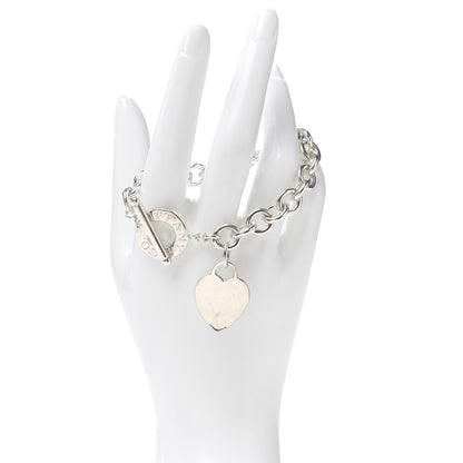 Tiffany Sterling Silver Heart Tag Toggle Bracelet 2 of 4