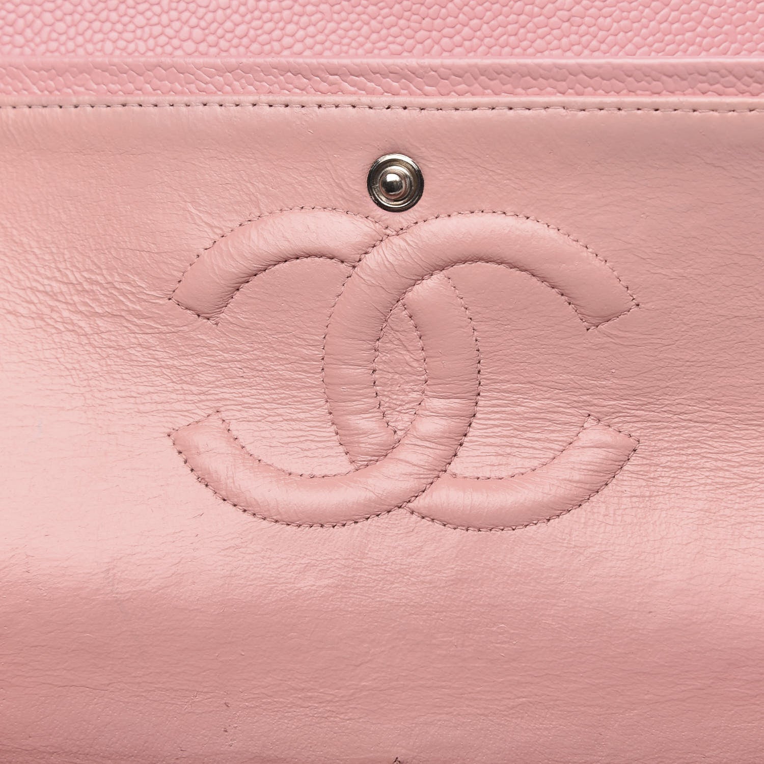 Chanel Caviar Quilted Medium Double Flap Pink 7 of 15