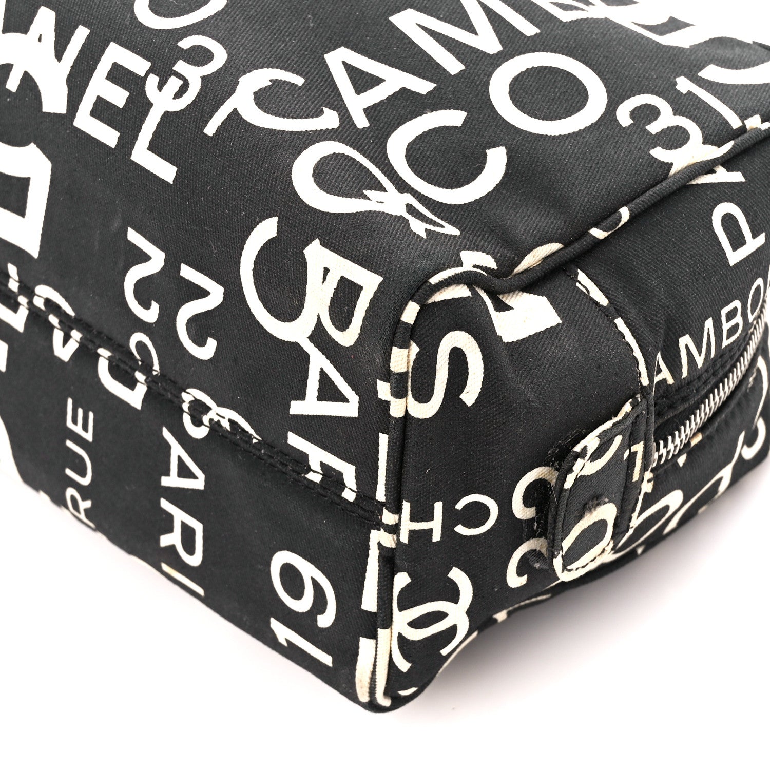 Chanel Canvas 31 Rue Cambon Cosmetic Pouch Black 10 of 10