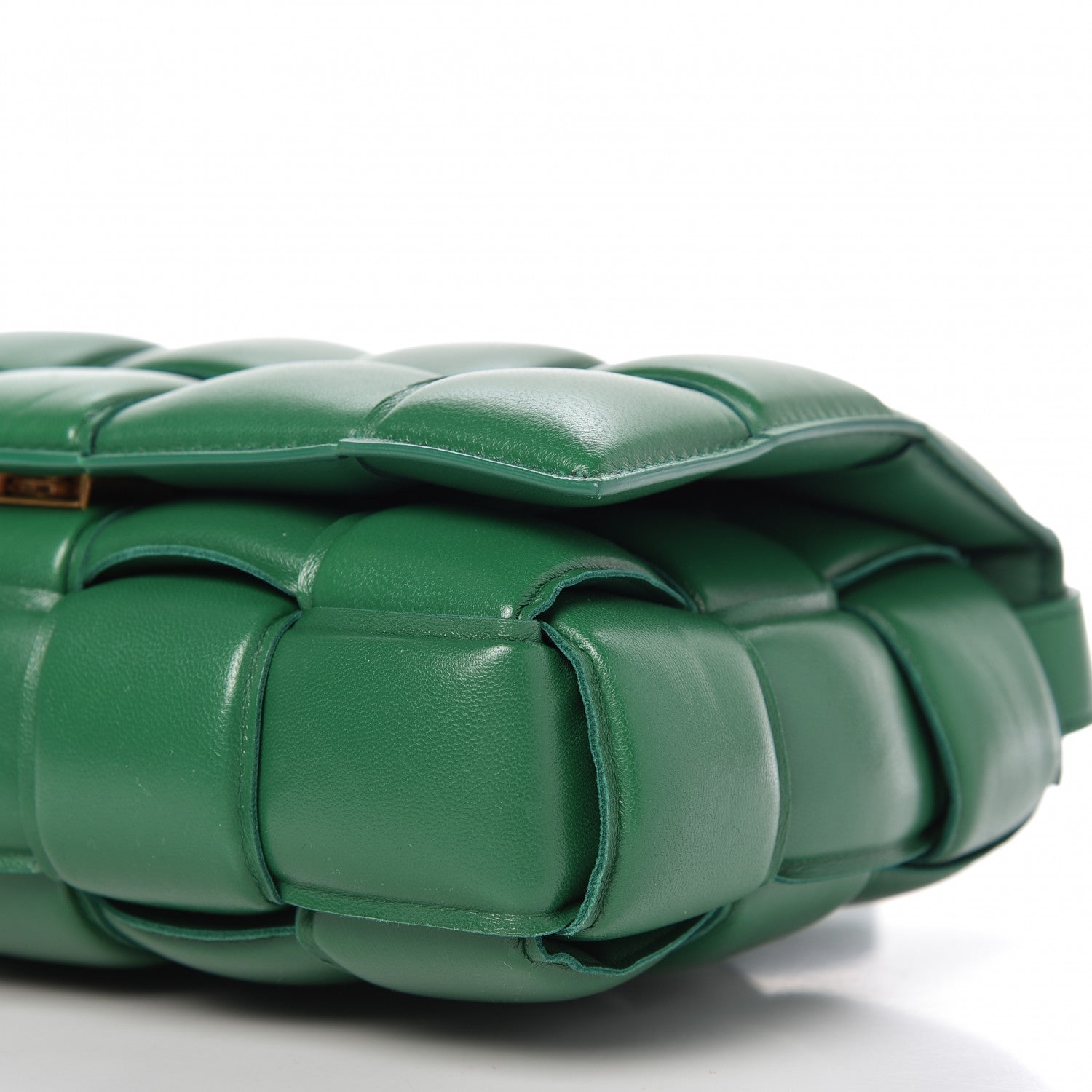 Bottega Veneta Nappa Maxi Intreccio Padded Cassette Crossbody Bag Racing Green 7 of 10