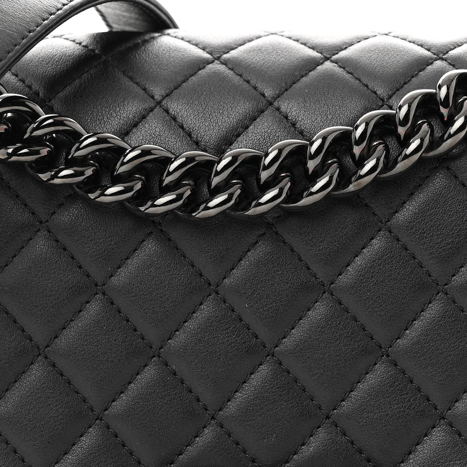 Chanel Calfskin Quilted Medium Boy Flap So Black 7 of 10