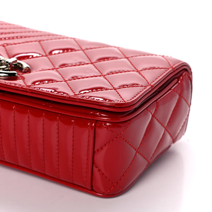 Chanel Patent Quilted Small Coco Boy Flap Red 10 of 11