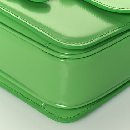 Celine Shiny Calfskin Teen Cuir Triomphe Bright Green 10 of 14