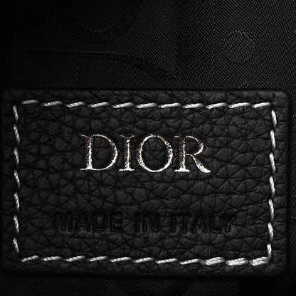 Christian Dior X KAWS Grained Calfskin Saddle Pouch Black 6 of 10
