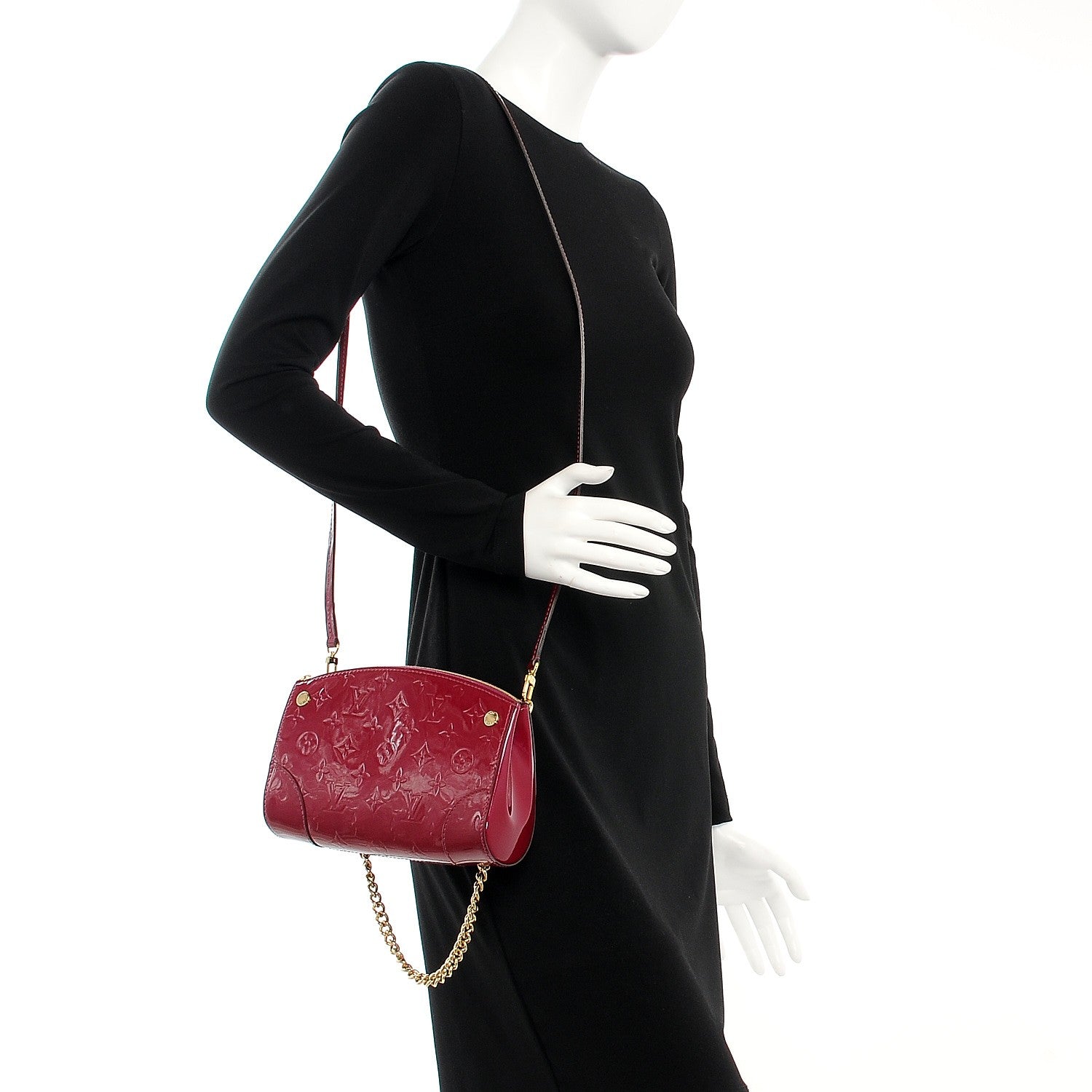 Louis Vuitton Vernis Santa Monica Clutch Magenta 2 of 9