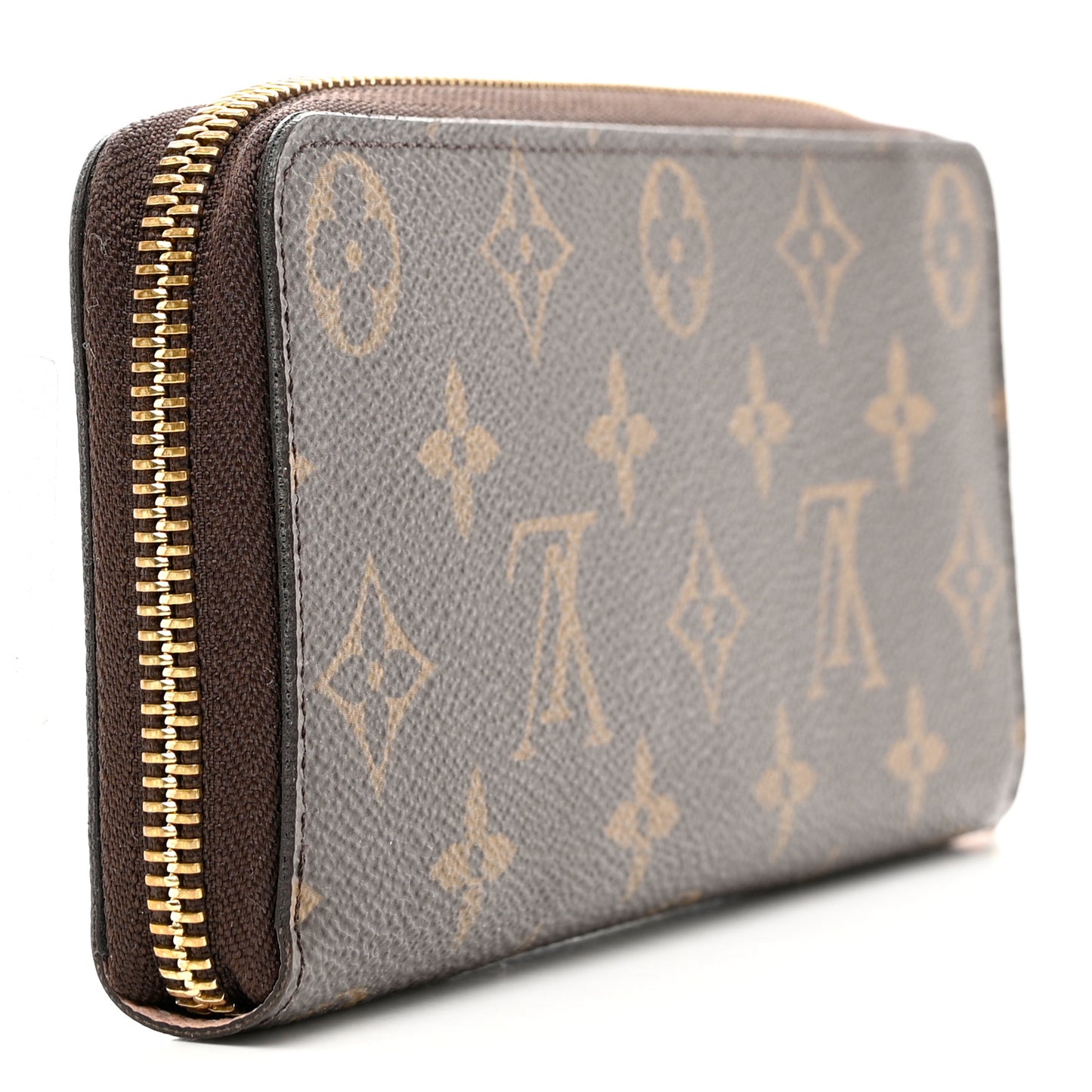 Monogram Clemence Wallet Rose Ballerine