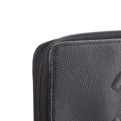 Chanel Caviar Large Timeless CC Zip Around Wallet Black 12 of 12